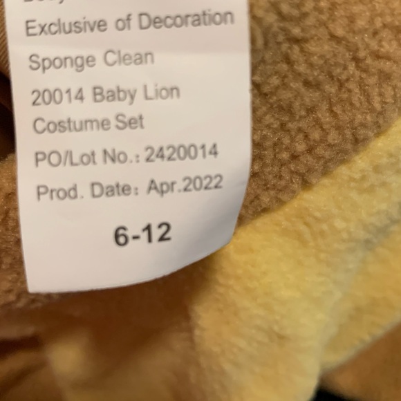Spooktacular Creations Lion costume
•size 6-12 months
•tan color NWOT no boots - Picture 7 of 10